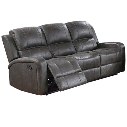 Modern Reclining Sofa With Padded Seat And Backrest