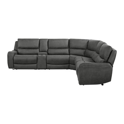 Saber - Modular RHF Power Motion Recliner - Texas Granite