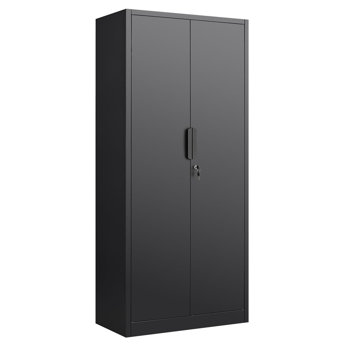 2 Door File Cabinet With Lock, 4 Adjustable Shelves, Heavy-Duty