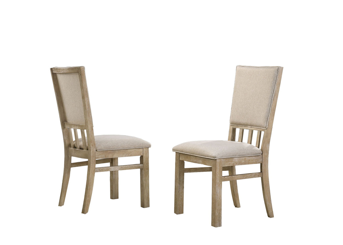 Brutus - Wide Dining Chair (Set of 2) - Reclaimed Wheat