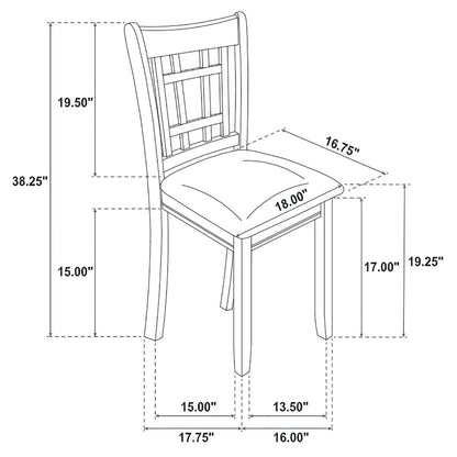 Lattice Back Side Chairs (Set of 2)