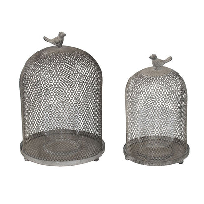 Ophira Sparrow Candle Holders (Set of 2) - Antique Gray