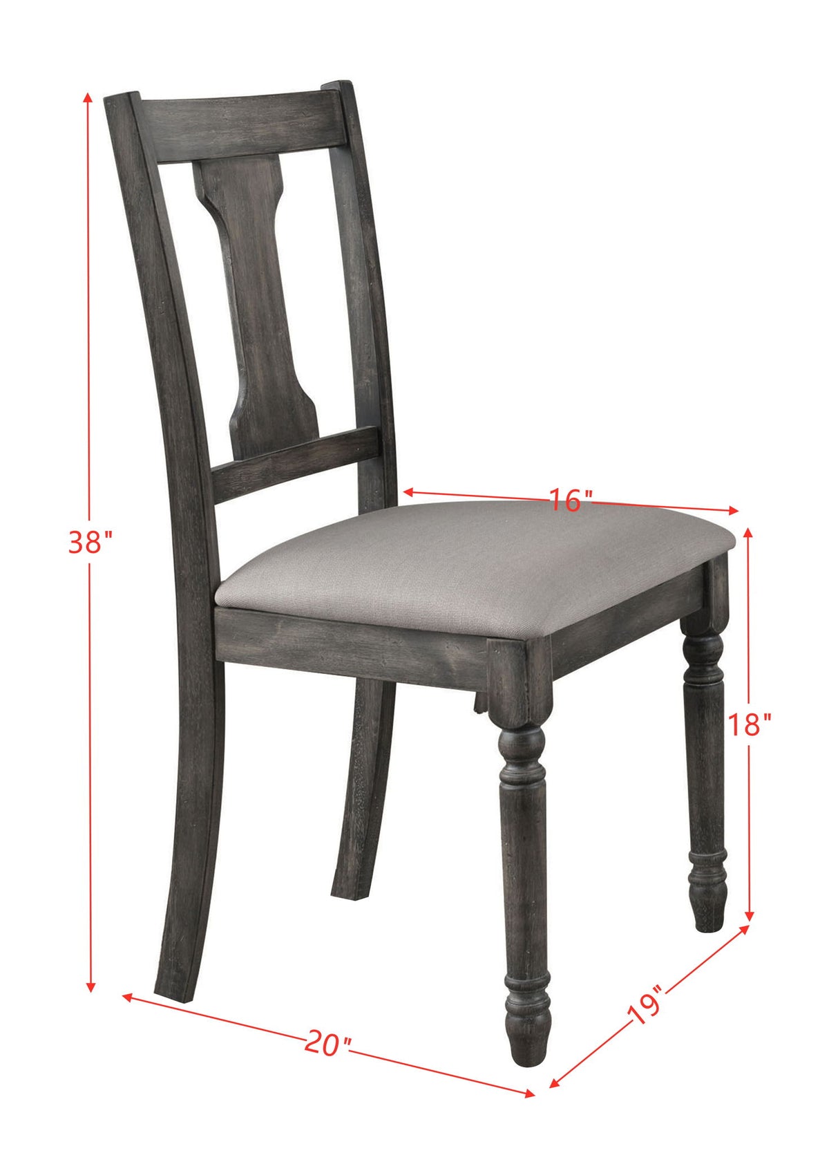 Wallace - Side Chair (Set of 2) - Gray / Tan