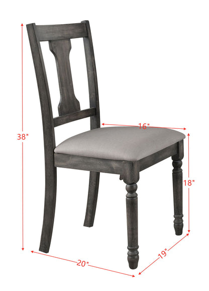 Wallace - Side Chair (Set of 2) - Gray / Tan
