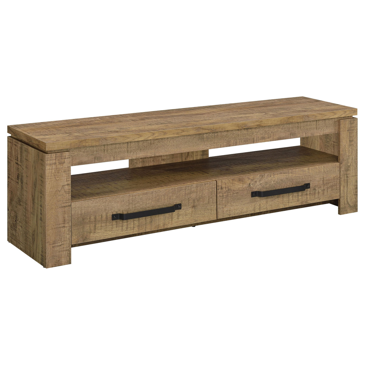 Tesoro - TV Stand With 2 Drawers - Mango Color