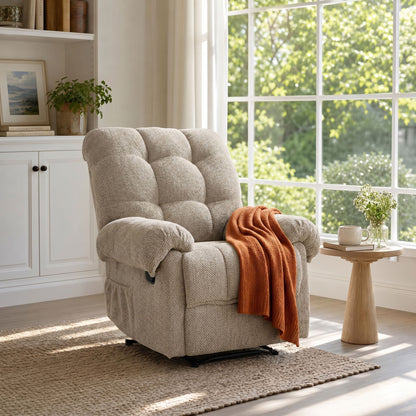 Manual Recliner, Padded Footrest