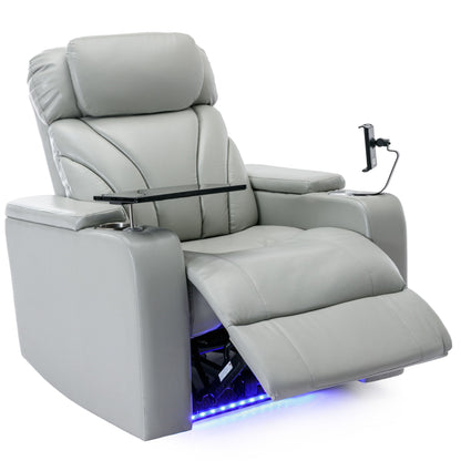 Power Motion Recliner Electric Power Recliner With USB Charging Port, Hidden Arm Storage, Convenient Cup Holder And tooth Speaker