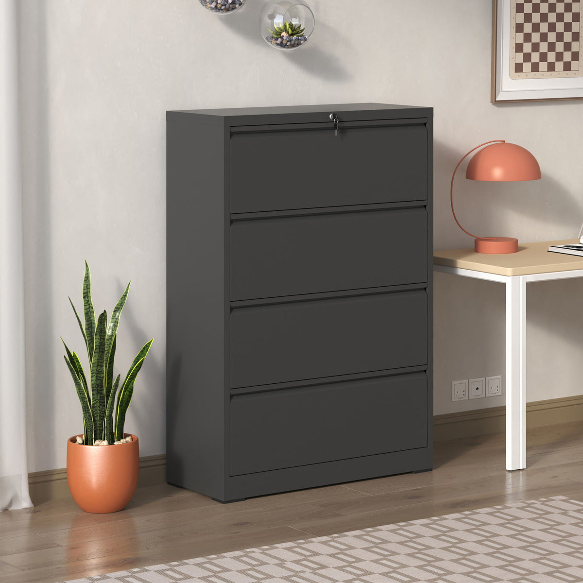 Premium Drawer Metal Lateral File Cabinet With Lock