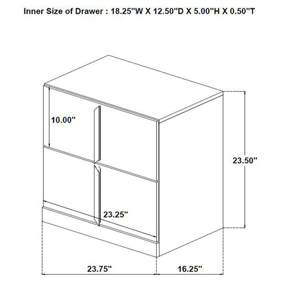 Lauryn - 2 Drawer Nightstand - Gloss White