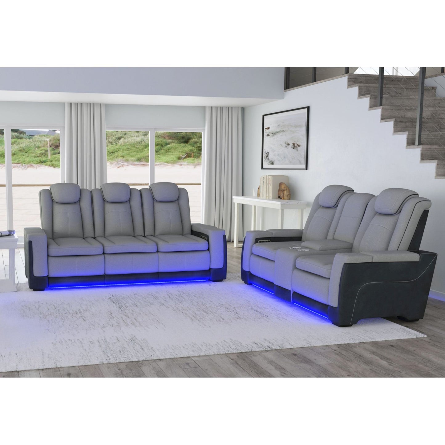 Lantana - Living Room Set - Charcoal