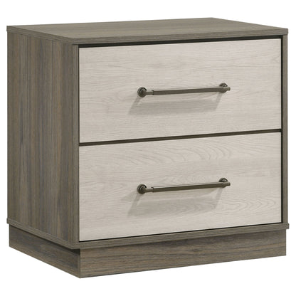 Edmondson - 2 Drawer Nightstand - Gray
