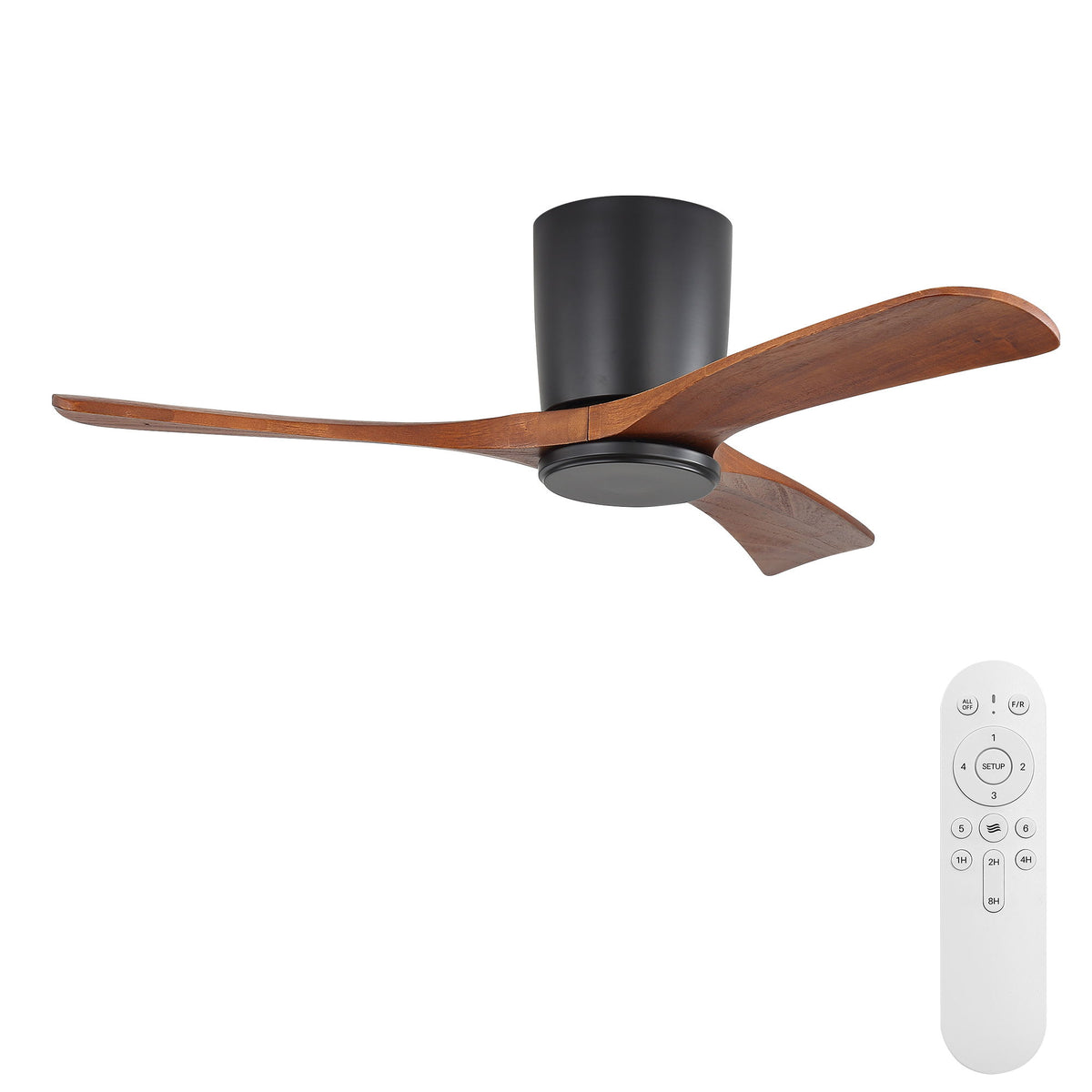 42" Flush Mount Ceiling Fan With 3 Blades, DC Reversible Motor