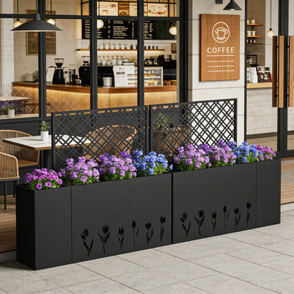 Tall Planter Raised Garden Bed With Trellis