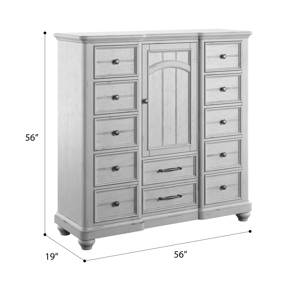 22 Drawer Master Chest With Cabinet - Gray