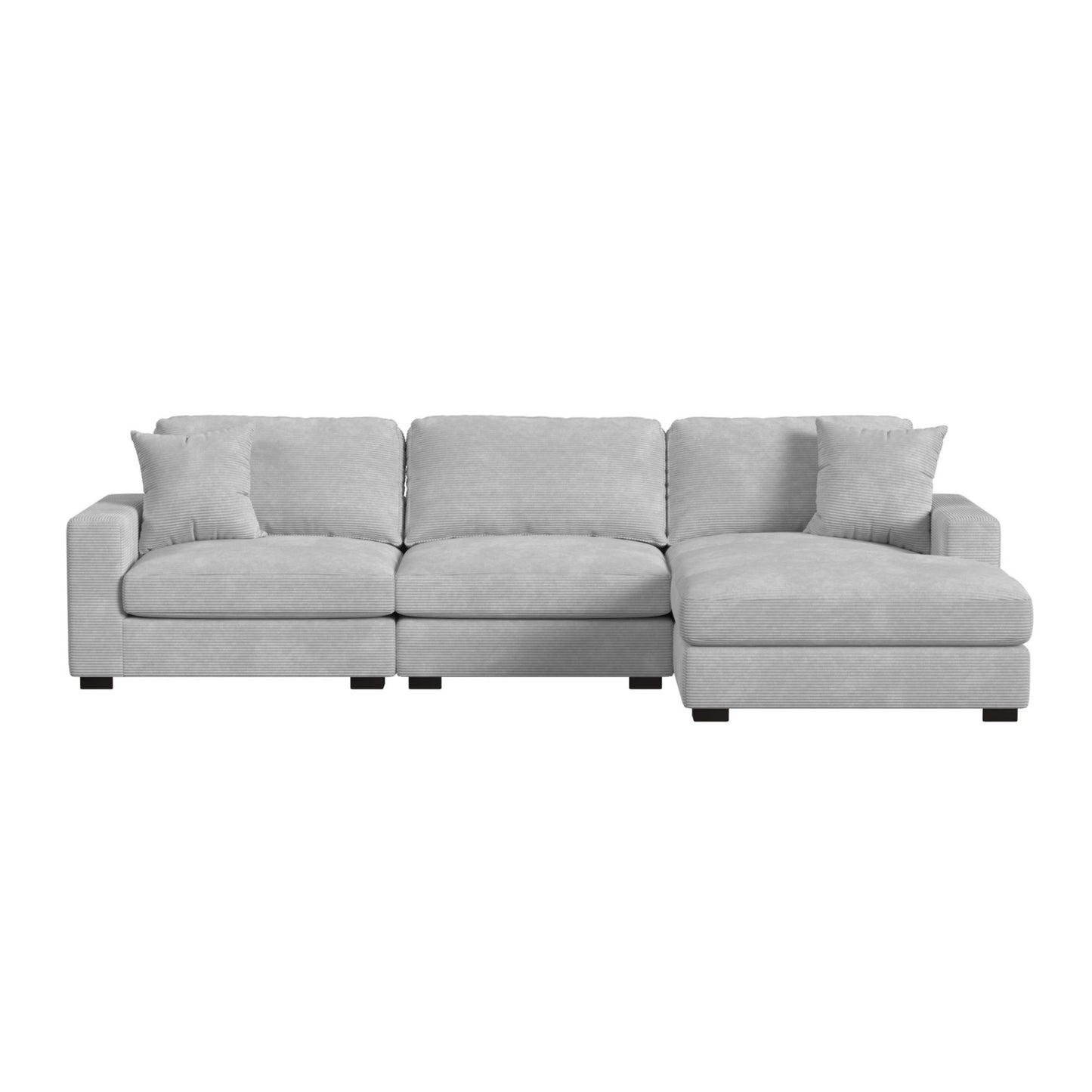 Arizona - Modular LHF Armchair With 1 Pillow 20" - Steno Stone