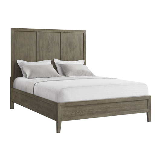 Versailles Contemporary - Queen Low Footboard And 4 Slats With 4 Support Legs - Gray