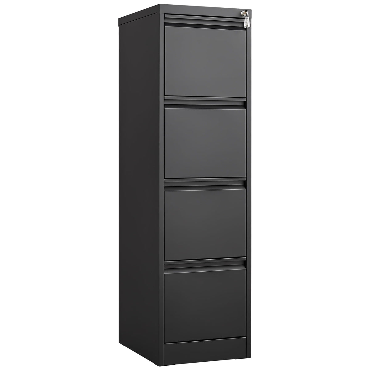 Durable Metal 3 Drawer File Cabinet With Lock For Office Storage