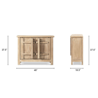 Rowan - 2 Door Accent Cabinet - Natural
