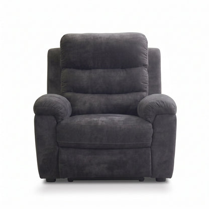 Manual Recliner Chair With 150° Recline, For Living Room - Dark Gray