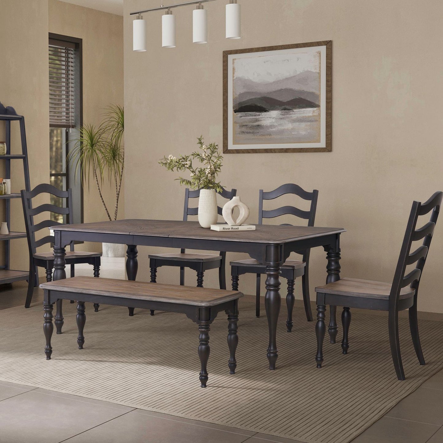 Magnolia Manor - Leg Table Set