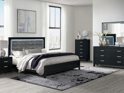 Global Reid - 4 Drawer Chest - Black