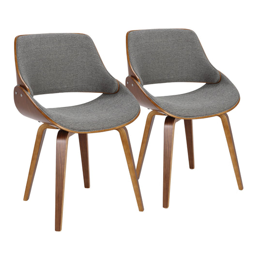 Fabrizzi - Mid-Century Modern Dining / Chair (Set of 2) - Gray