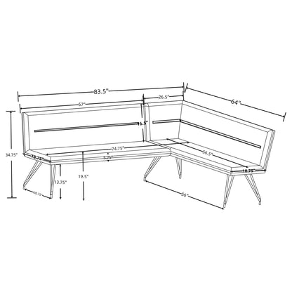 Ledger - L-Shaped Dining Bench