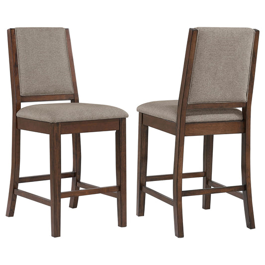 Allen - Upholstered Counter Chair (Set of 2) - Oak