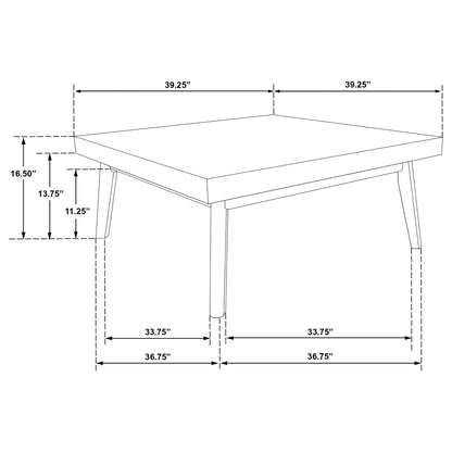 Aidan - 2 Piece Square Coffee And End Table Set - Walnut