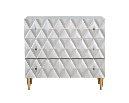 Anson - Console Cabinet - Champagne / Silver