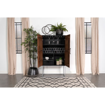 Washoe - 2 Door Bar Cabinet - Walnut