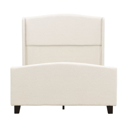 Platform Bed Frame With Tall Headboard And High Footboard