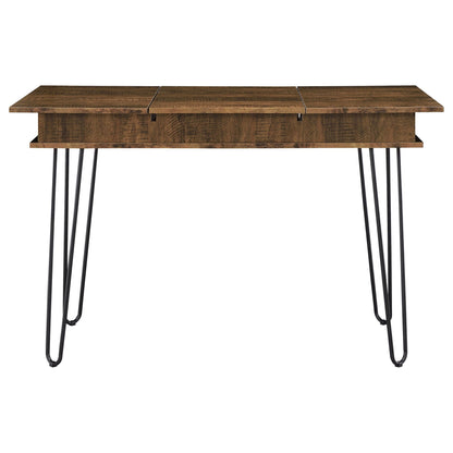 Writing Desk With 4 Hidden Storages - Brown
