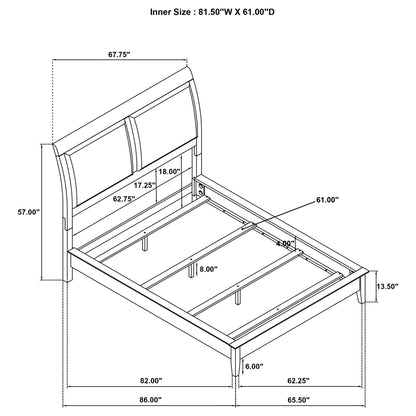 Talia - Upholstered Panel Bed