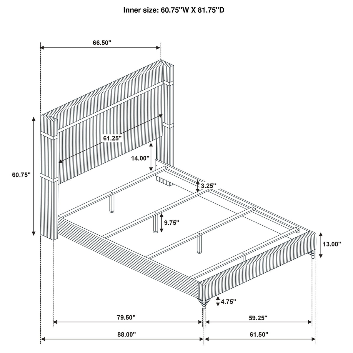Malcolm - Wingback Bed