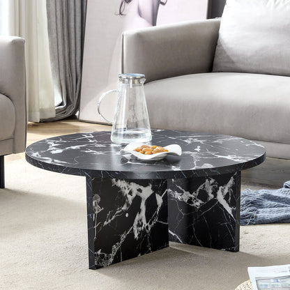 Versatile Round Coffee Table For Various Interior Styles