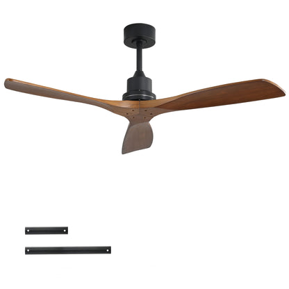 52" Smart DC Ceiling Fan With 3 Blades Reversible Silent Motor