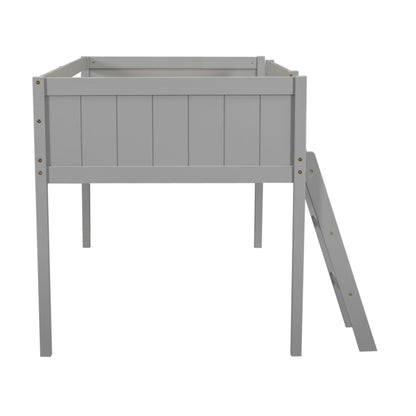 Low Loft Bed With Adjustable Ladder